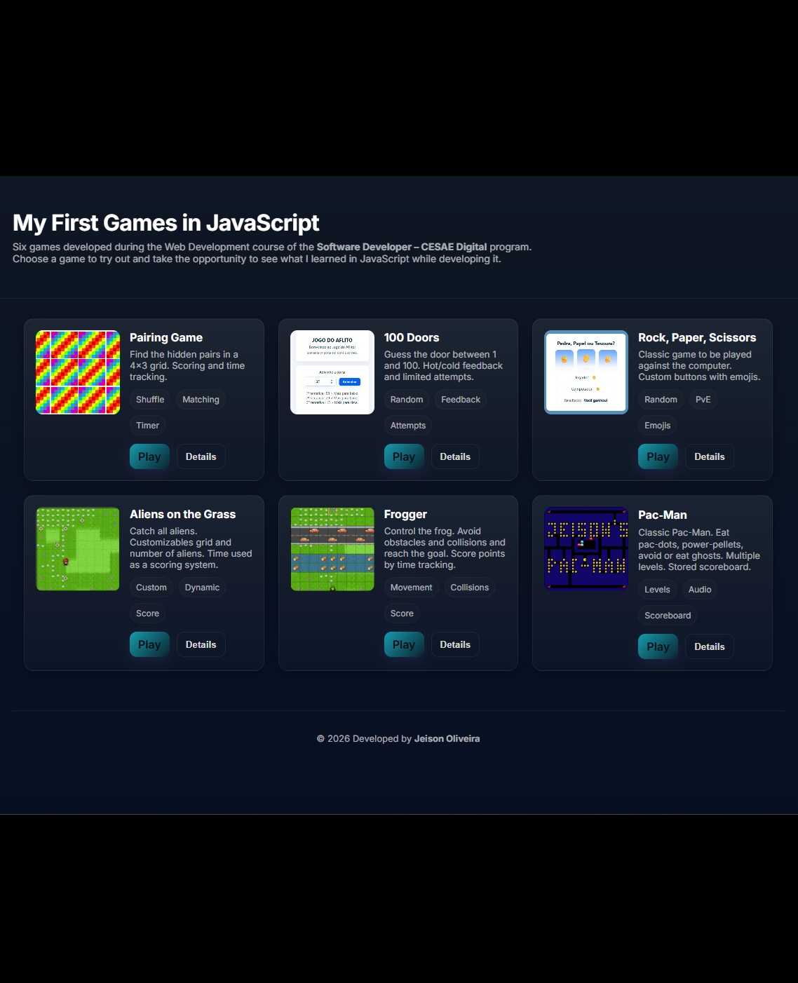 JavaScript Games screenshot