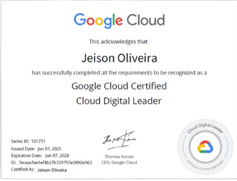 Certificação Google Cloud Digital Leader